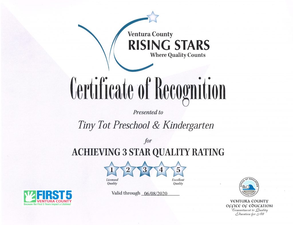 Tiny Tot Preschool &amp; Kindergarten is Part of the Rising Stars – Tiny ...